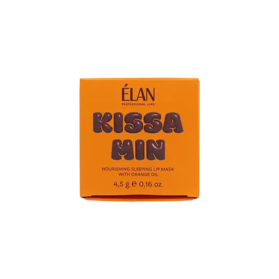 ELAN / Живильна нічна маска для губ з олією апельсина Kissamin / 4,5 г