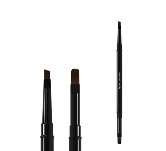 Staleks / Пензлик двосторонній EXPERT для гелю 11 мм / для гелю 7 мм