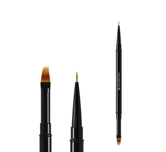 Staleks / Кисточка двухсторонняя EXPERT лайнер 7 мм / для градиента 11 мм