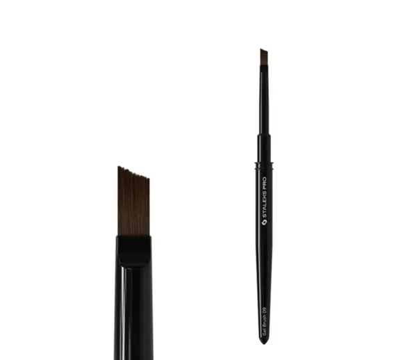 Staleks / Скошений пензель для гелю / ширина 6 мм / довжина 9 мм