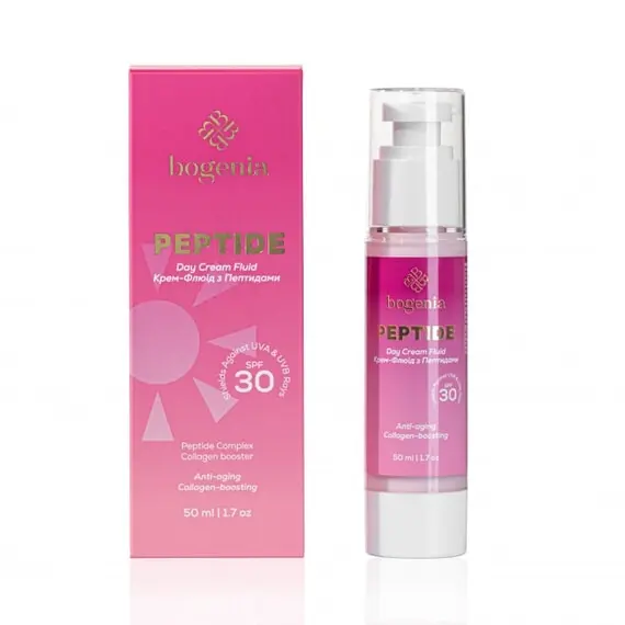 Bogenia / Крем-флюід с пептидами / Peptide Day Cream Fluid SPF 30 / BG454 / №001