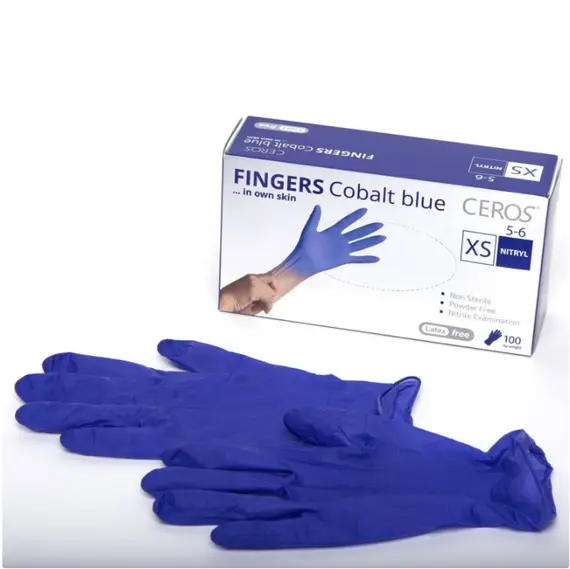 CEROS / Нітрилові рукавички нестерильні / Cobalt Blue / 4 г