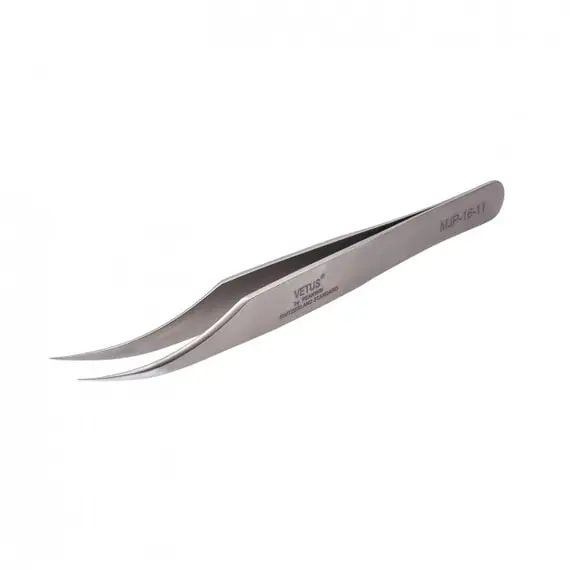 VETUS / Пінцет прямий вигнутий MJP-16-11