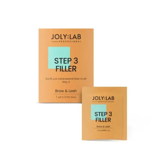 JOLY:LAB / Засіб для ламінування вій та брів / Step 3 FILLER (саше 2 мл)