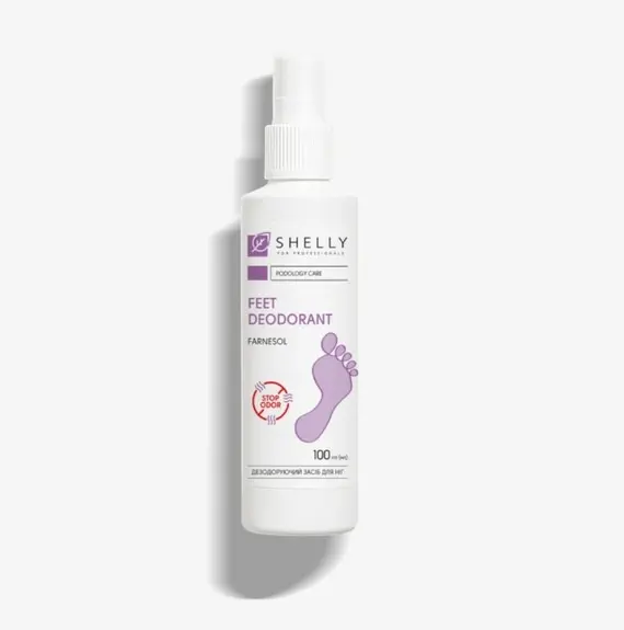 SHELLY / Дезодоруючий засіб для ніг пролонгованої дії з фарнезолом / 100 мл