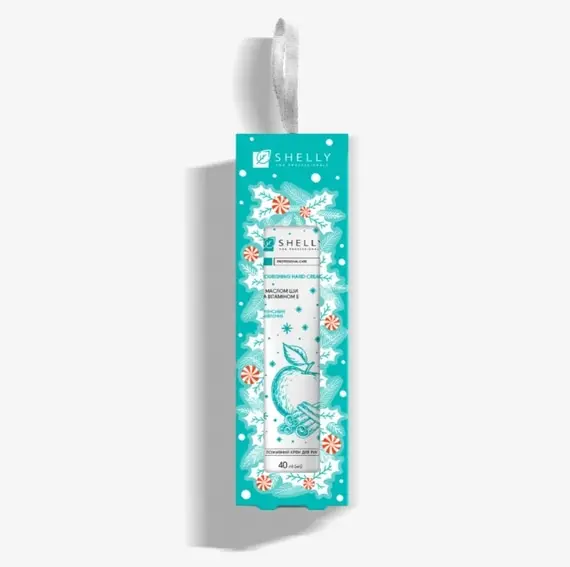 SHELLY / Поживний крем для рук з маслом ши та вітаміном Е Apple & Cinnamon / 40 мл