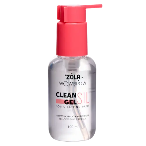 ZOLA x WowBrow / Засіб для очищення валиків для ламінації вій CLEAN SIL GEL / 100 мл