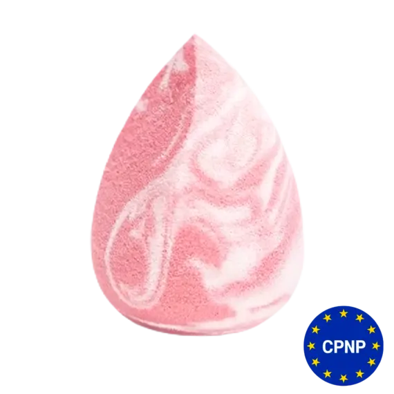 Zola / Спонж супер м'який біло-рожевий зі скосом