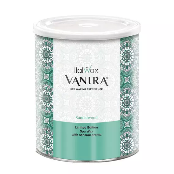 Ital Wax / Теплий віск для депіляції у банці / Vanira - сандал / 800 мл
