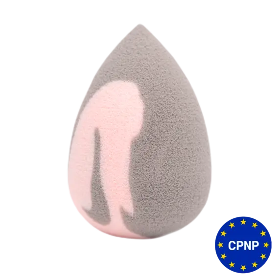 Zola / Спонж супер м'який крапля сіро-рожевий