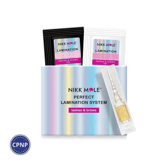 Nikk Mole / Міні набір для ламінування / (Step 1 та Step 2 в саше, Step 3 в ампулі)