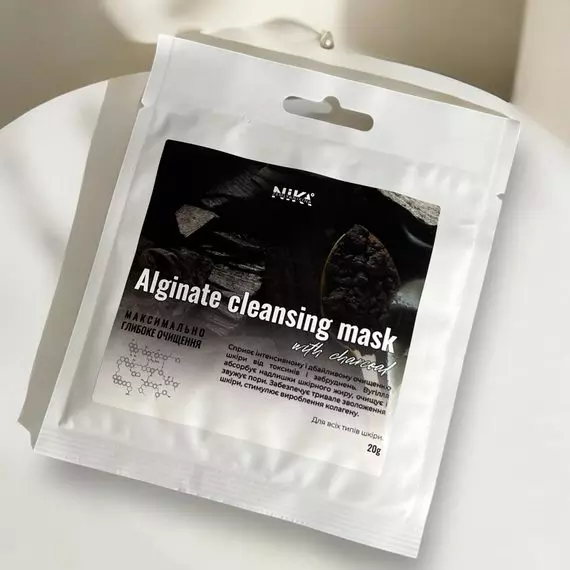 Nika Zemlyanikina / Маска альгінатна очищуюча з вугіллям / 20г