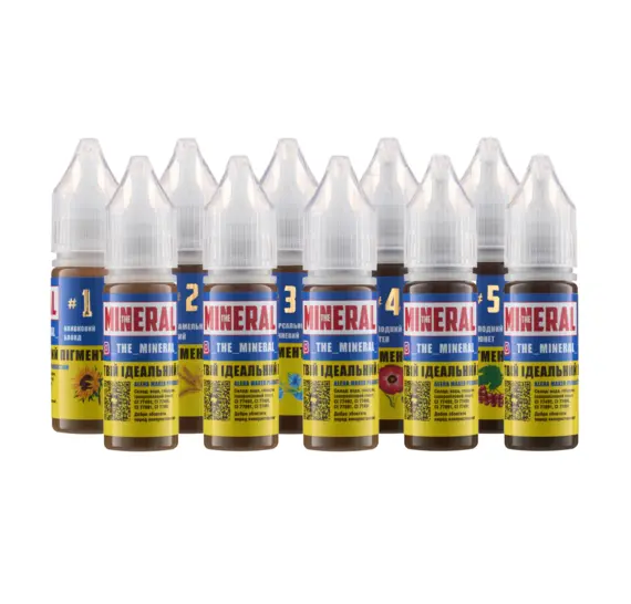 The Mineral / Набір з 5 кольорів + розріджувач у подарунок