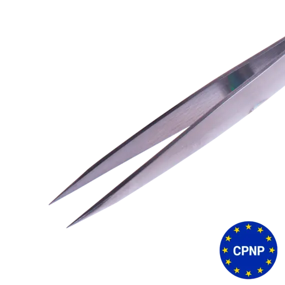 Zola / Точковий професійний пінцет для брів / SILVER